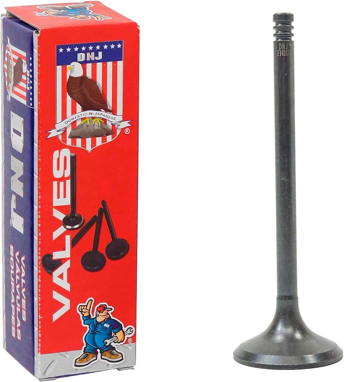 DNJ EV4317 Exhaust Valve for 2014-2022 Ram 2500, 3500, 4500 6.4L V8 16V OHV 6424cc