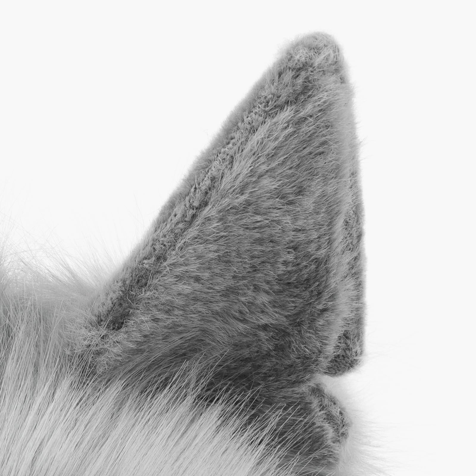 COSYEARS Furry Head Mask Animal Wolf Dog Plush Faux Fur Masks for Halloween Masquerade Cosplay Costume Props - Image 5