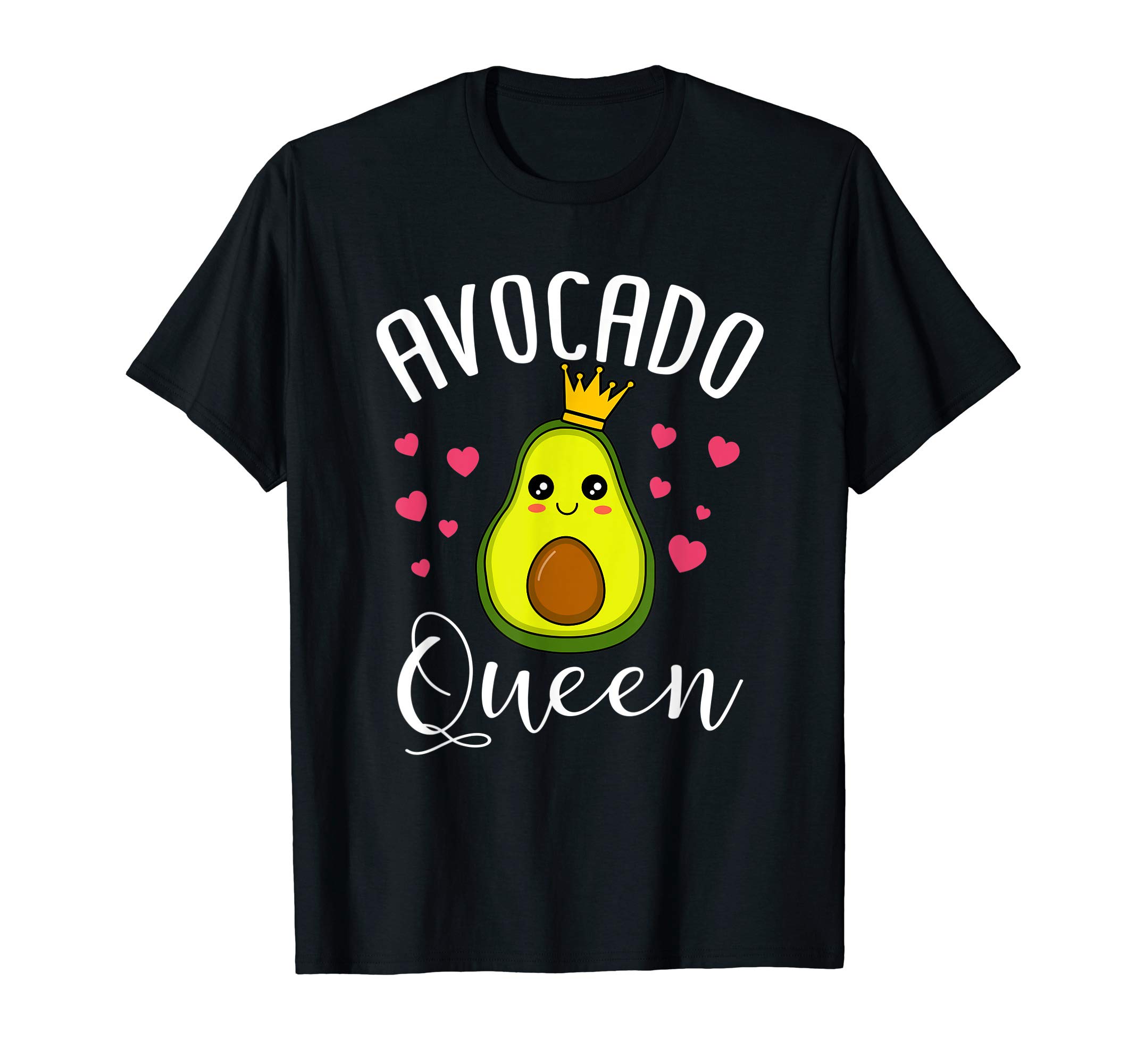 Cute Avocado Queen Funny Vegan Women T-Shirt