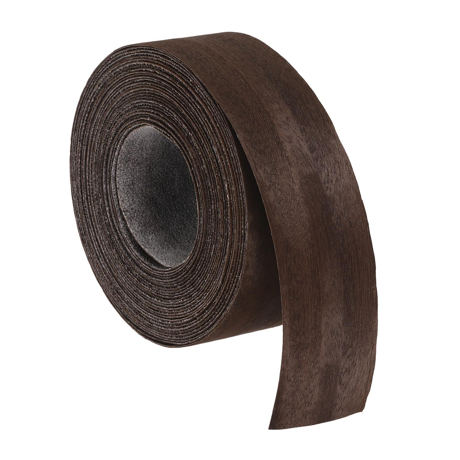 sourcing map 3.8cm x 7.62m Wood Veneer Edge Banding, Pre-Glued Flexible Eucalyptus Edging Strips, Iron on with Hot Melt Adhesive Wood Tape for Cabinet Repair and Furniture Restoration