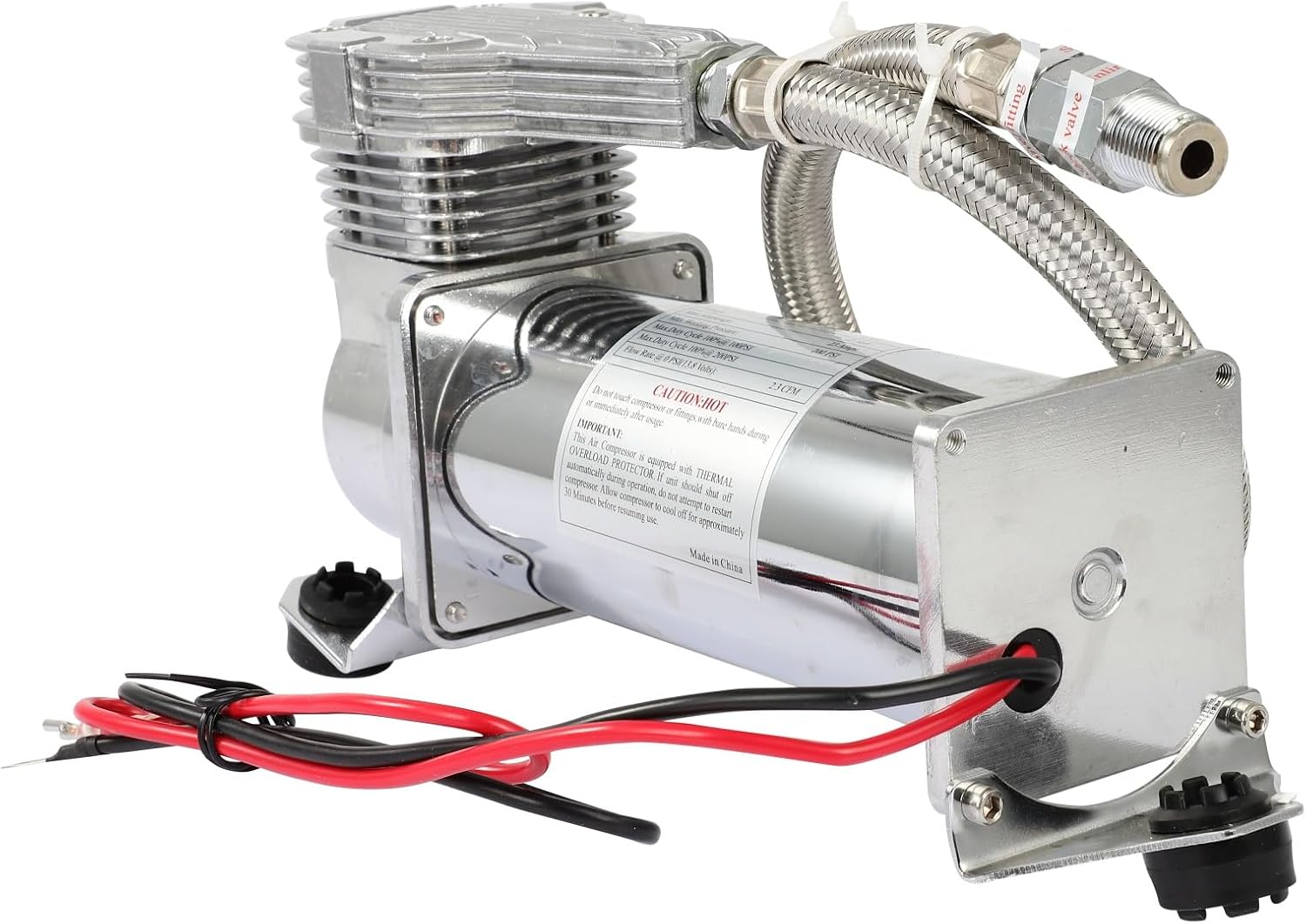 STAYTOP Air Horn Compressor 200 PSI Heavy Duty Train Air Horn/Air Ride Suspension Compressor for Off-Road Vehicles, Bicycles, Motorcycles, RVs, ATVs and Trucks, Balls, Inflatable Boat
