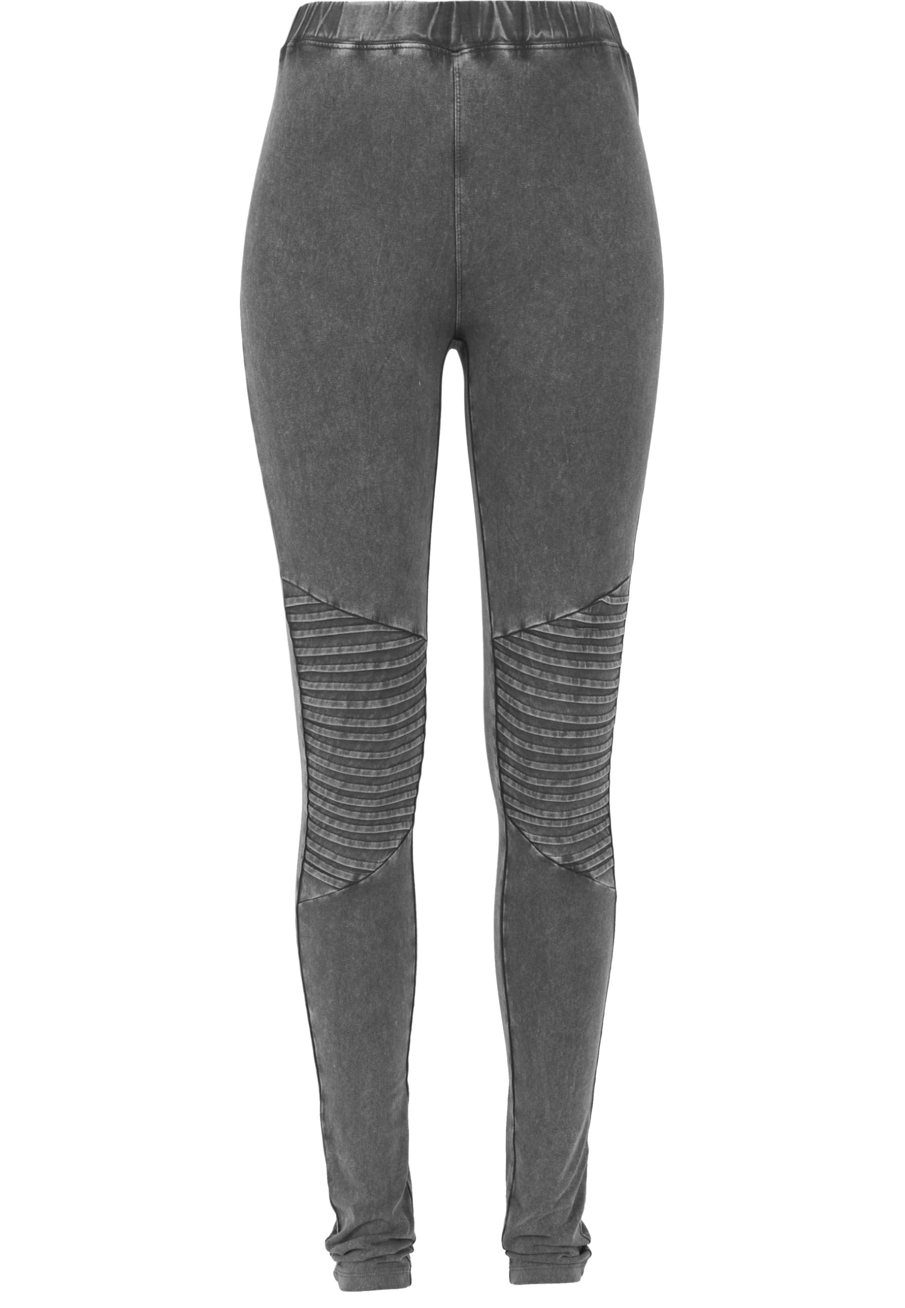 Urban Classics Ladies Leggings Ladies Denim Jersey Sports Leggings Yoga Pants for Women in Jeans Look in 3 Colours Sizes XS - 5XL, Dark Grey, XXL