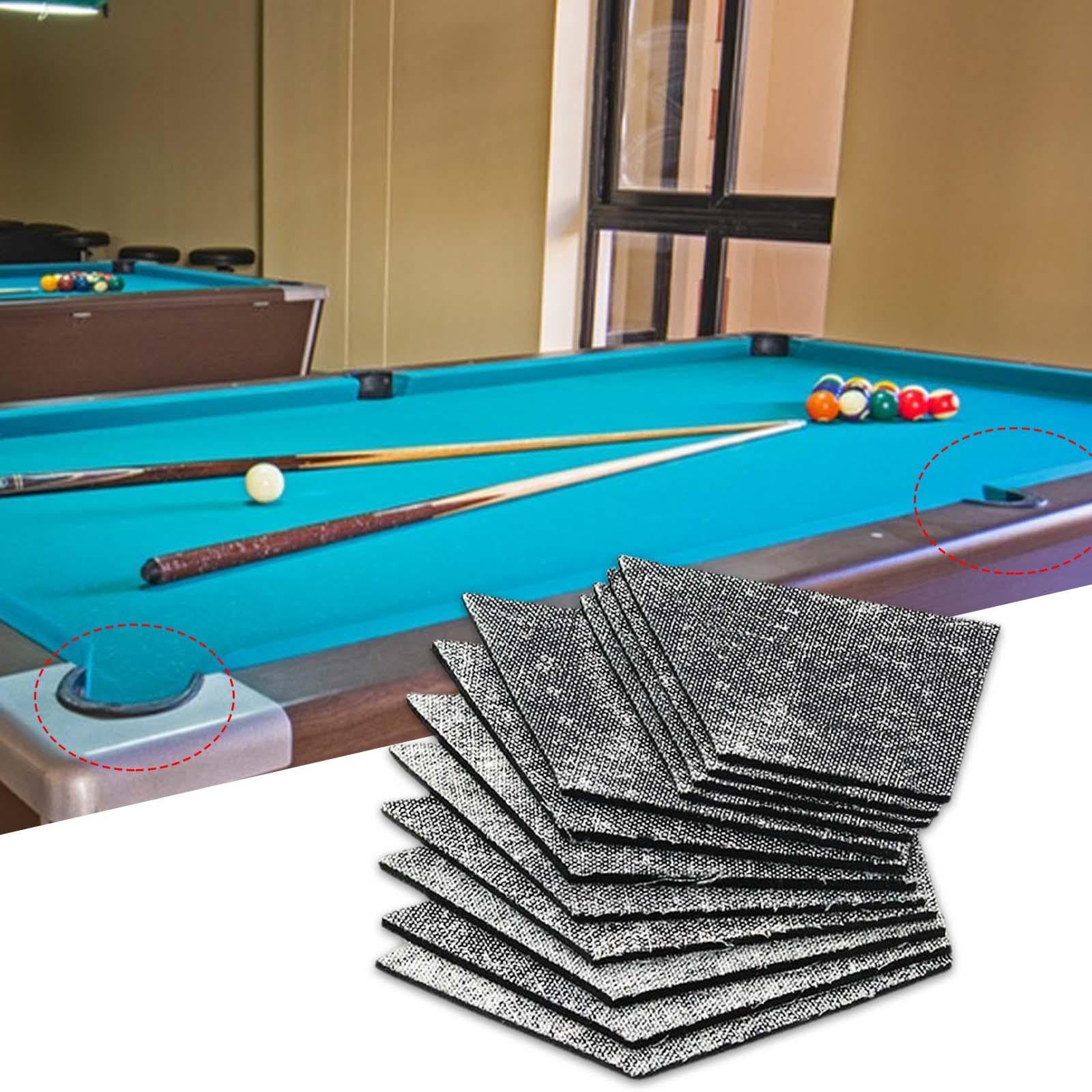 Perfeclan 12x Revêtements de Coussin de Table de Billard, Revêtements en Caoutchouc de Remplacement Facile à Nettoyer, Coussin Antidérapant en Caoutchouc pour D
