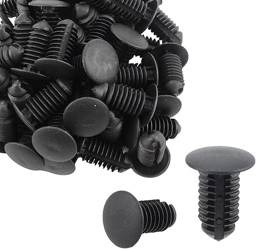 50 piezas de clip de retención para panel de recorte, remaches de nailon negro para Ford N807721-S para Chrysler 6504043 para Explorer, remache de