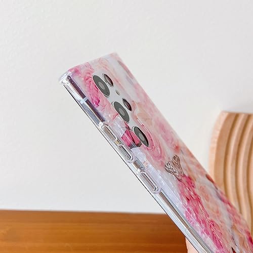 Miniatura 6 de Jmltech Funda delgada de silicona para Samsung Galaxy S22 Ultra con estampado de leopardo y flores para mujeres y niñas, bonita funda para teléfono