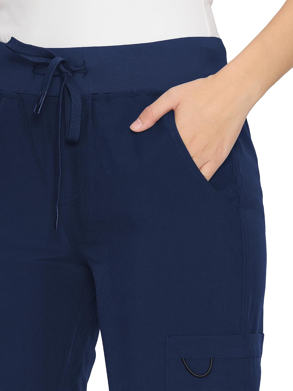 floralhue Women's Scrub Pants - Breathable & Soft Straight-Leg Pull-on Cargo Pant,Drawstring Bottoms with 3 Pockets