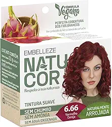 Embelleze Tinta De Cabelo Natucor Individual Vermelho Cereja 6.66 Arrojada