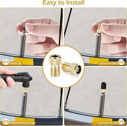 Miniatura 6 de Kit de accesorios de bomba de 24 piezas, incluye agujas de bola premium, adaptadores de válvula, boquillas de inflado de globos, agujas de bola de