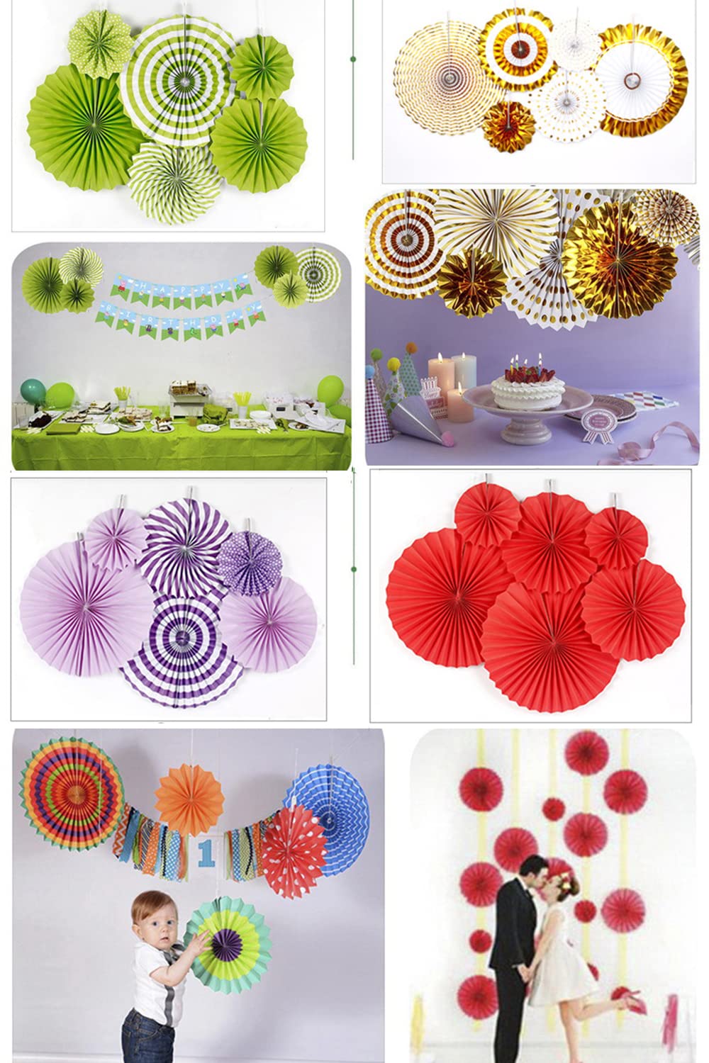 Lot De 6 Compartiments En Papier Décoratifs, Pour