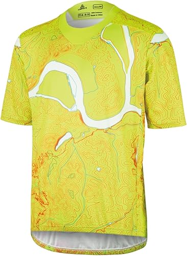 CEROTIPOLAR Camiseta de ciclismo de ajuste holgado para hombre, 3 bolsillos traseros, transpirable, de secado rápido