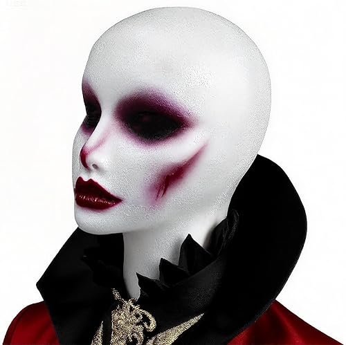 Miniatura 5 de Cabeza de peluca de espuma de 12 pulgadas, 3 piezas, soporte de peluca de maniquí de espuma alta para mujer, soporte y soporte para estilo, modelo y