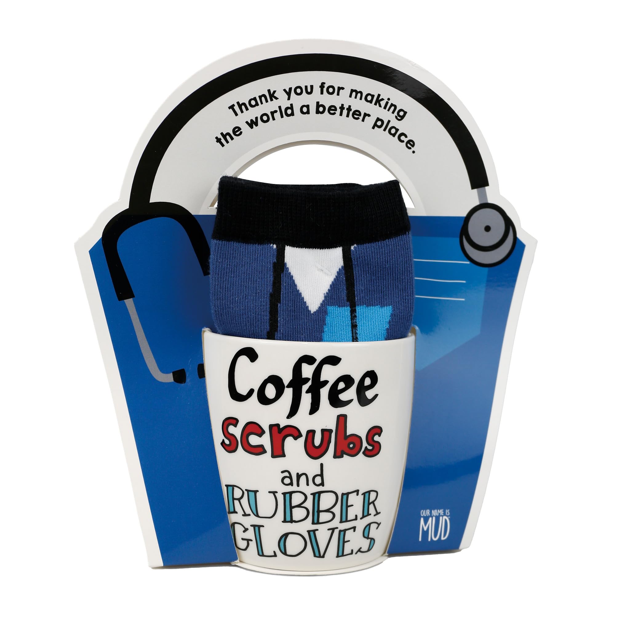Mug medical worker scrubs Enesco chaussettes céramique 355ml