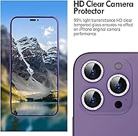 Vista 4 de Xfilm Protector de lente de cámara para iPhone 14 Pro/iPhone 14 Pro Max, dureza 9H, protector de anillo de diamante individual de metal a prueba