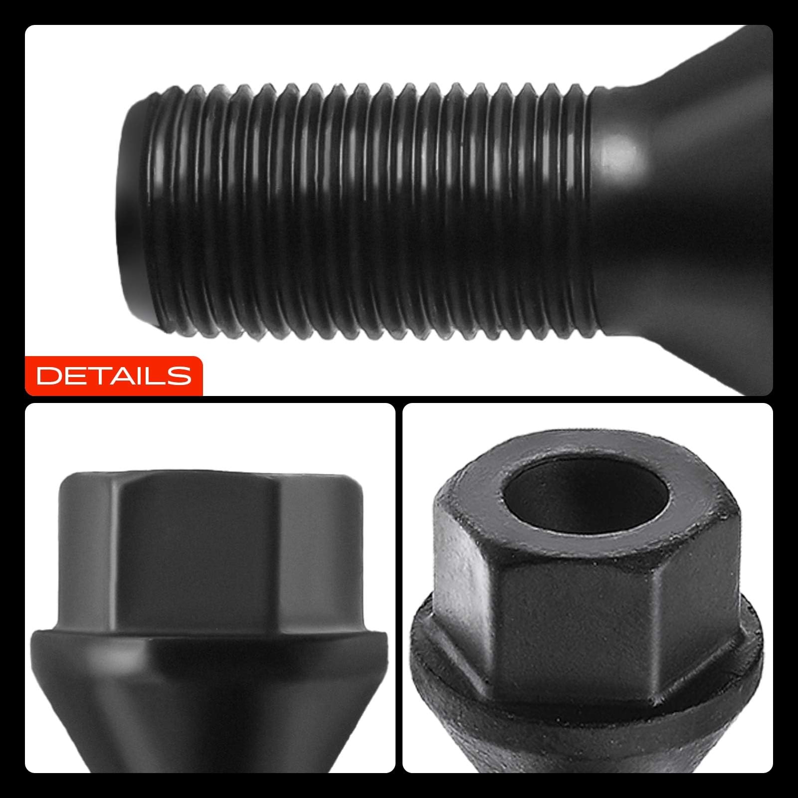 Frankberg 5x Bulloni ruota M14 x 1,25 mm Compatibile con Serie 1 2 3 4 5 6 7 8 X2 X3 X4 X5 X6 I3 I8 M.I.N.I B7
