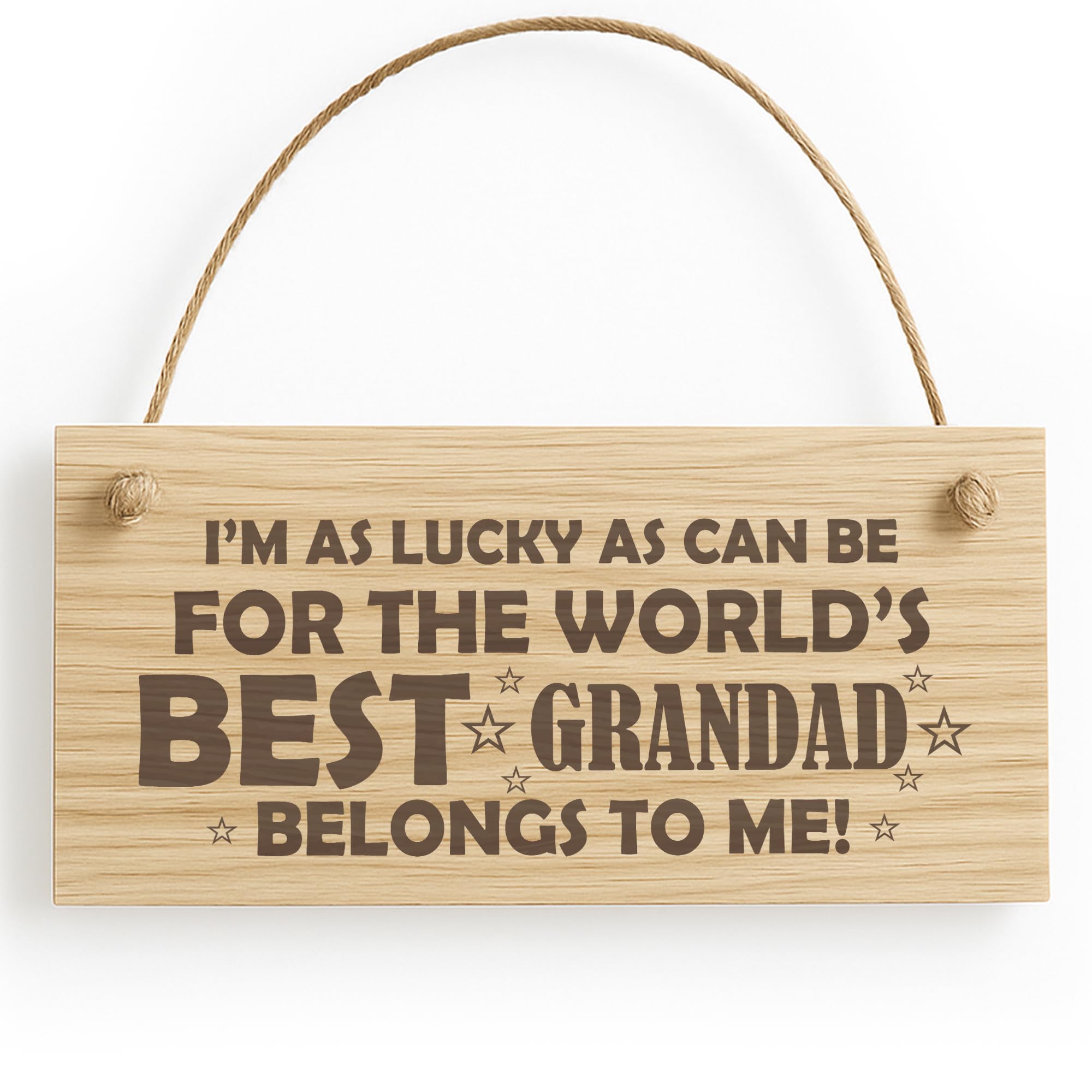 Red Ocean Grandad Gifts From Granddaughter Grandson Wooden Plaque Grandad Birthday Gift Fathers Day Gift Novelty Grandad Gift Grandparent Gift