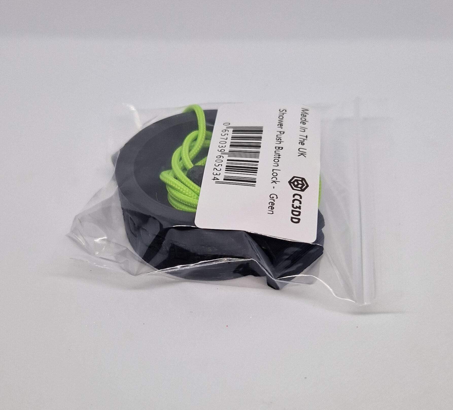 CC3DD Public Shower Push Button Time Lock Attachment (Gym, Swimming, Camping, Caravan) Green