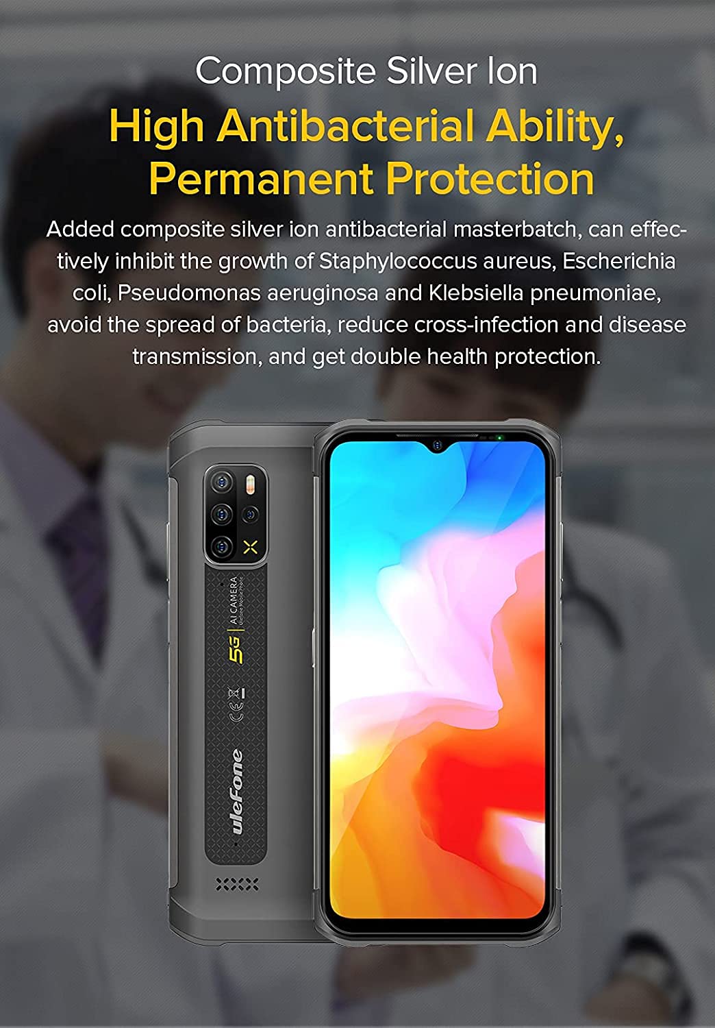 Amazon | Ulefone armor 12 グローバルバージョン5g防水Android携帯