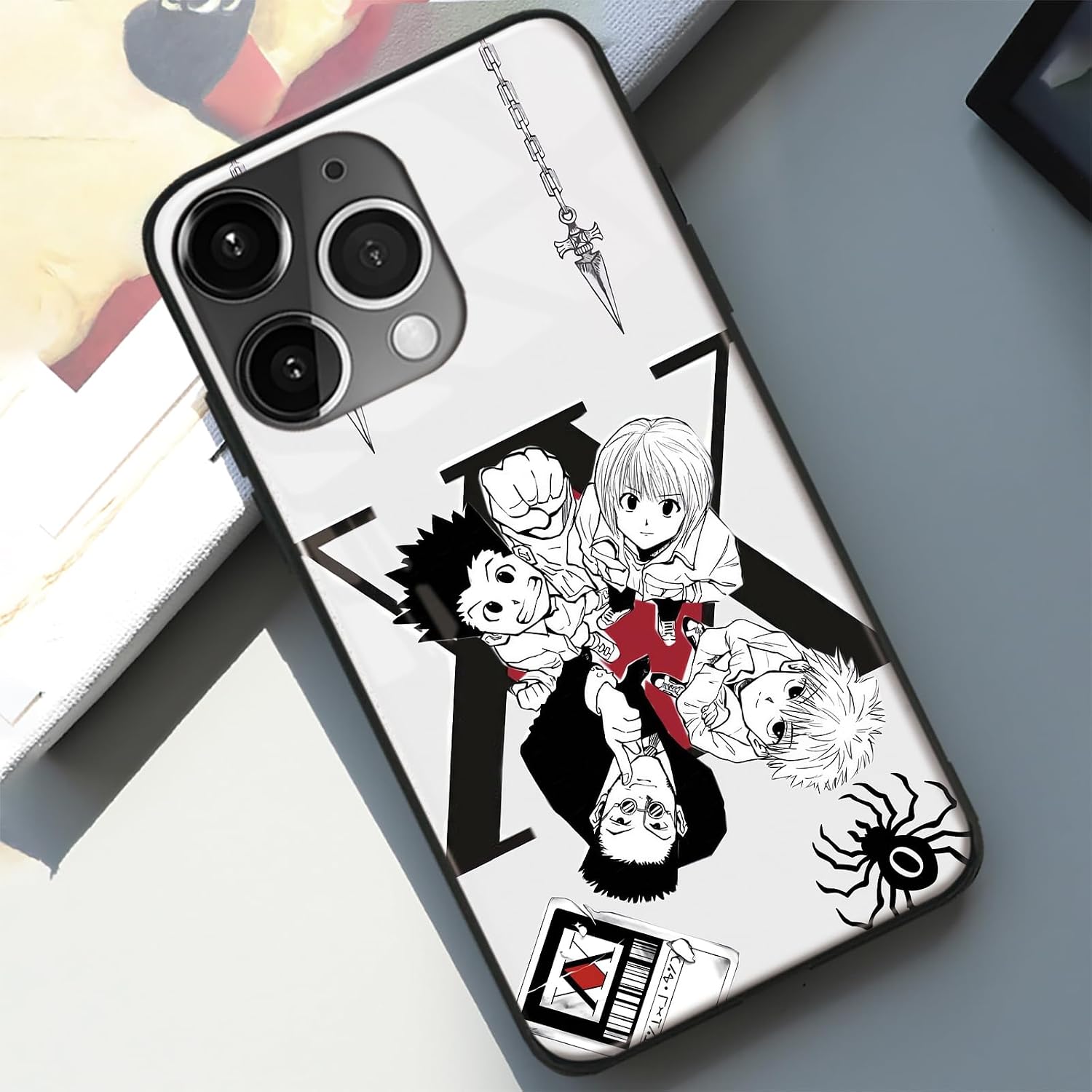 Gon Killua Anime Glass Case for iPhone 17e / 16e, Manga Aesthetic Cover image 4