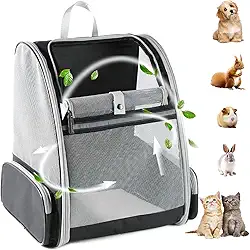 Mochila Bolsa Transporte Pet Gato Portátil Dobrável Respirável Até 10KG