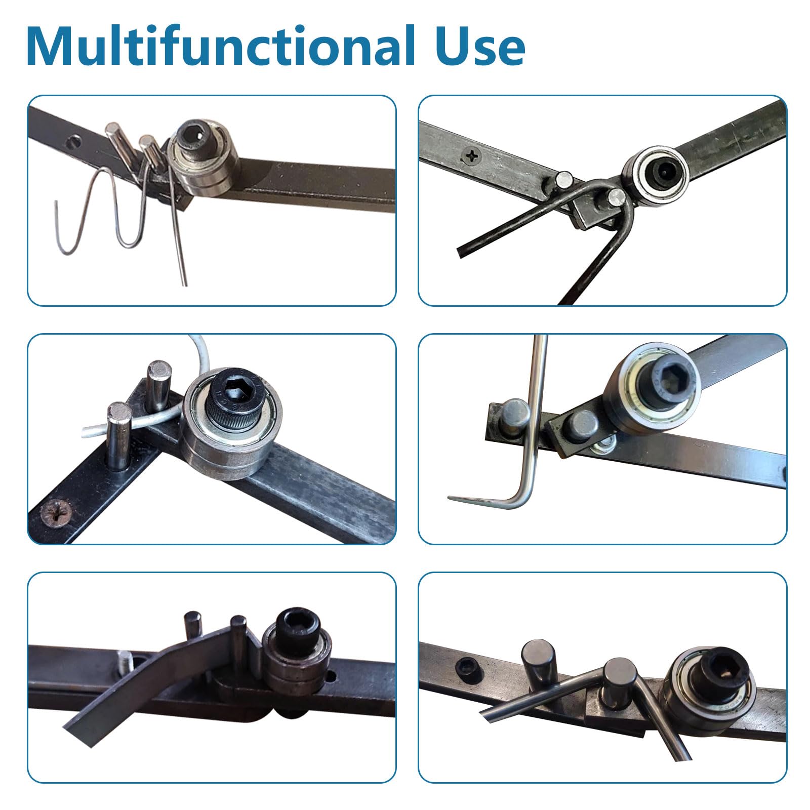 1-10mm Mini Stangenbieger, Manueller Metallbieger, Kleiner Manueller Bewehrungsstahlbieger, Biegehaken-Formwerkzeug, Mini-Universalbieger, kreative Handwerkzeuge für Heimwerker