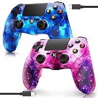 Vista 7 de Wireless Controller for PS4, Controller for Sony PlayStation 4, Double Shock 6-Axis Motion Sensor, Sensitive Touch Pad, Built-in Speaker & Stereo