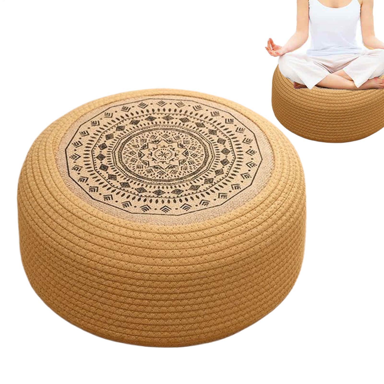 Coussin de sol tatami pour soulager le dos pendant la méditation assise
