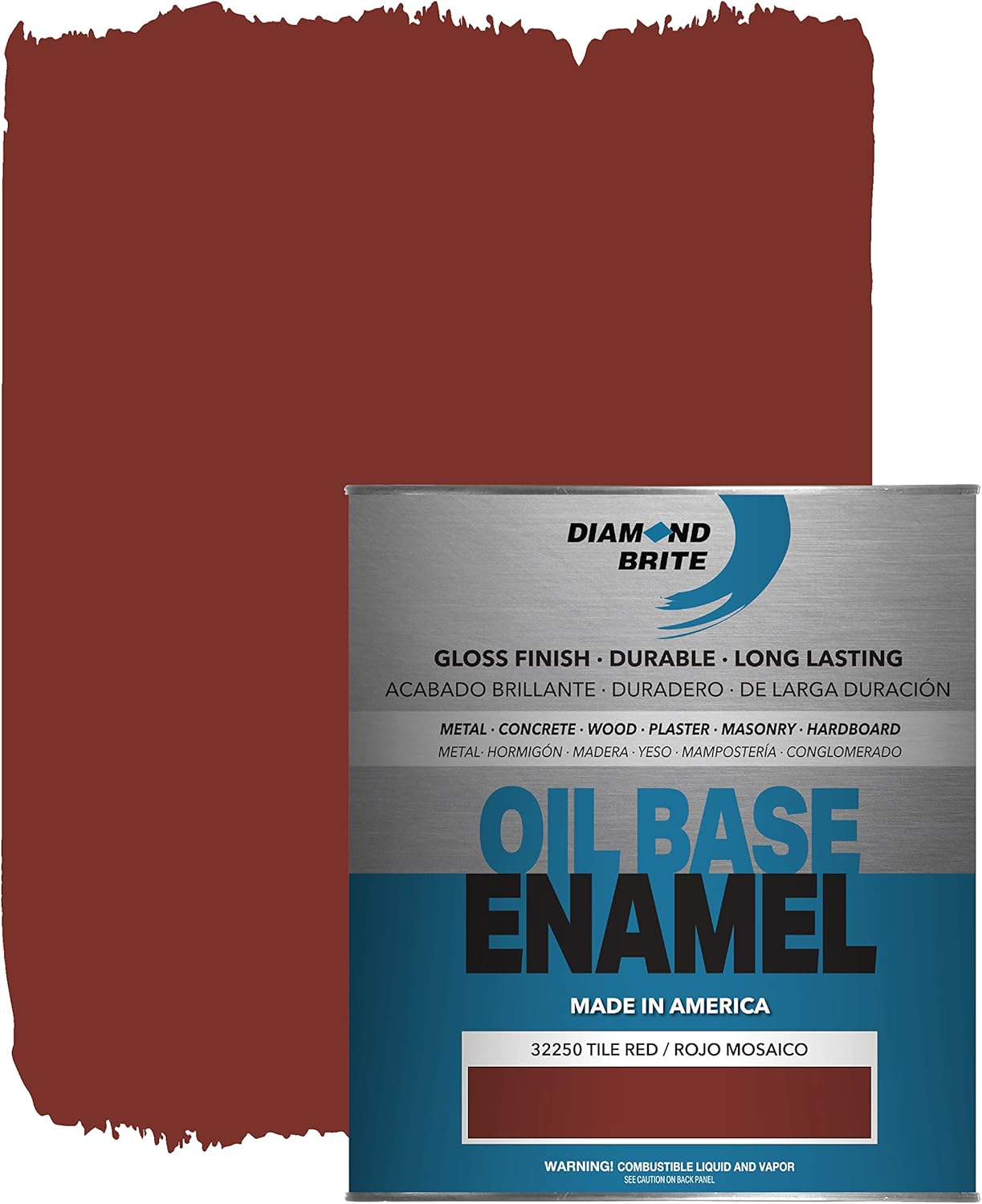 1 Quart Oil Base Enamel Paint in Tile Red 322502 Everything Else