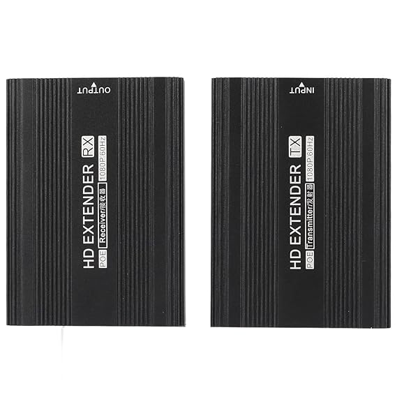 HD Multimedia Interface Extender, Over Ethernet Cat 6 Extender 656ft Distortion Free Rich Detail 100V?240V for Windows for OS X (EU Plug)