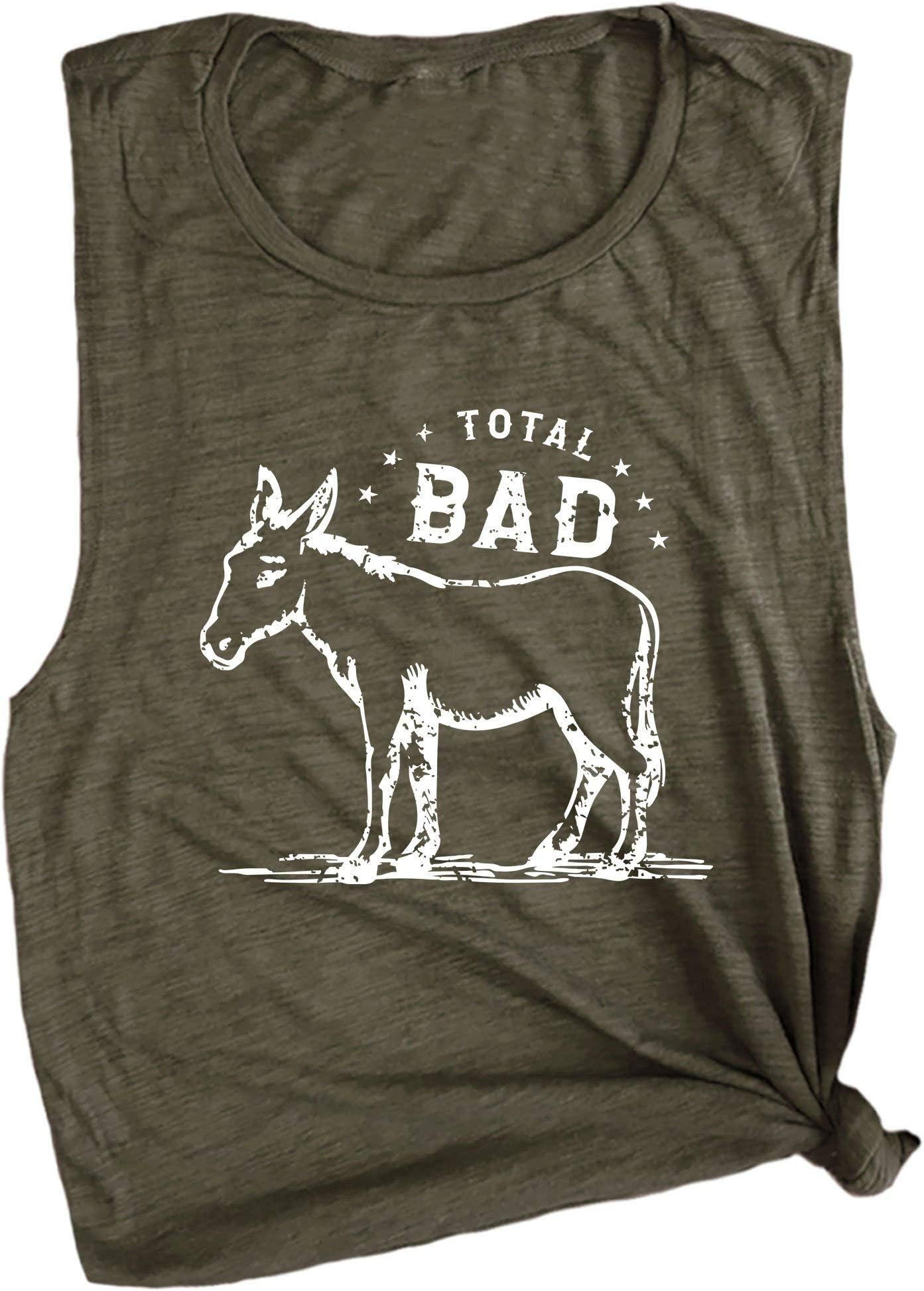 Total Badass Donkey Workout Premium Muscle Tee Shirt
