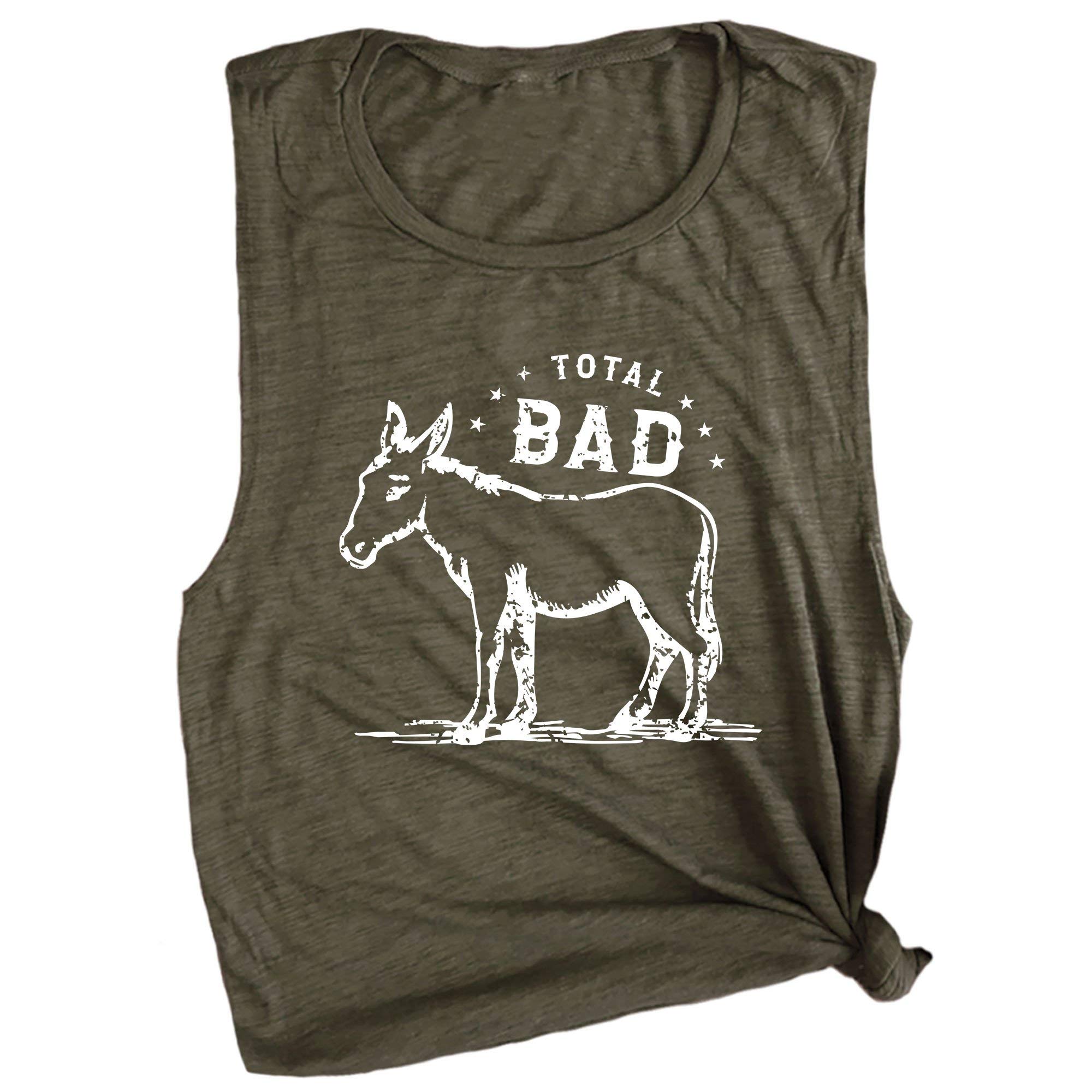 Total Badass Donkey Workout Premium Muscle Tee Shirt