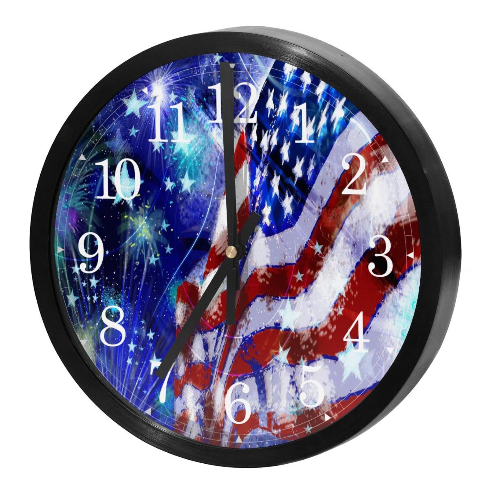 Horloge murale silencieuse à quartz fonctionnant avec piles pour bureau