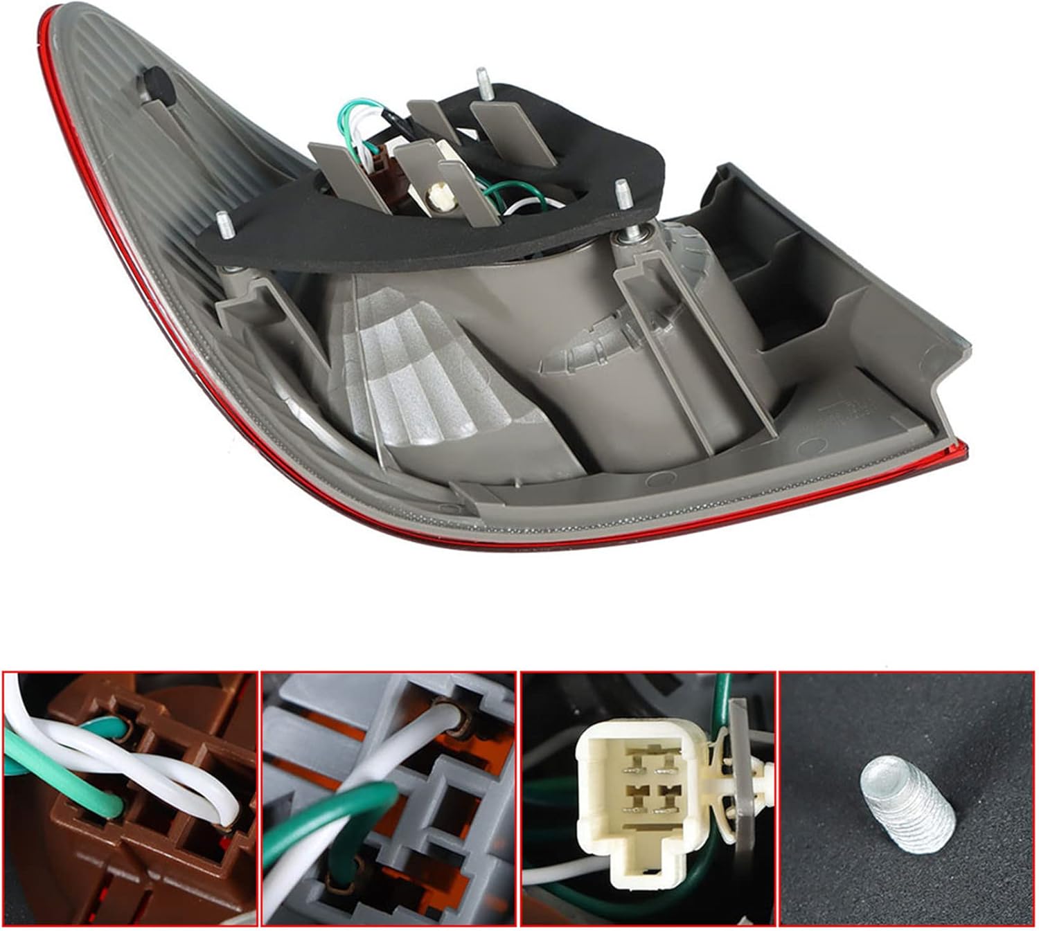 1-Pack RH Tail Light Assembly Replacement for Corolla 2003-2008 Outer Passenger Side