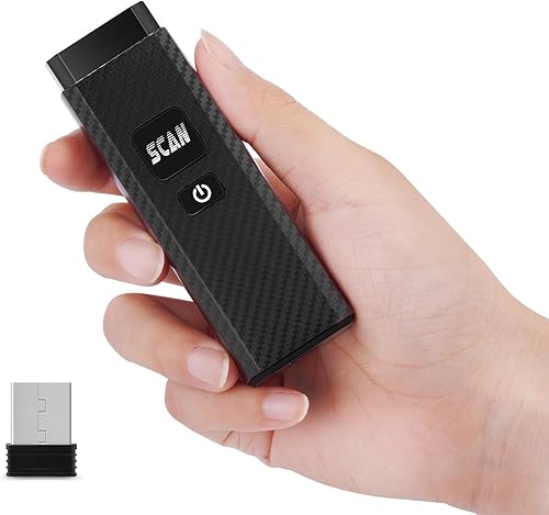 Escáner de código de barras Bluetooth, portátil 1D 2D PDF417, escáneres de código de barras inalámbricos, compatible con conexión USB, Bluetooth y