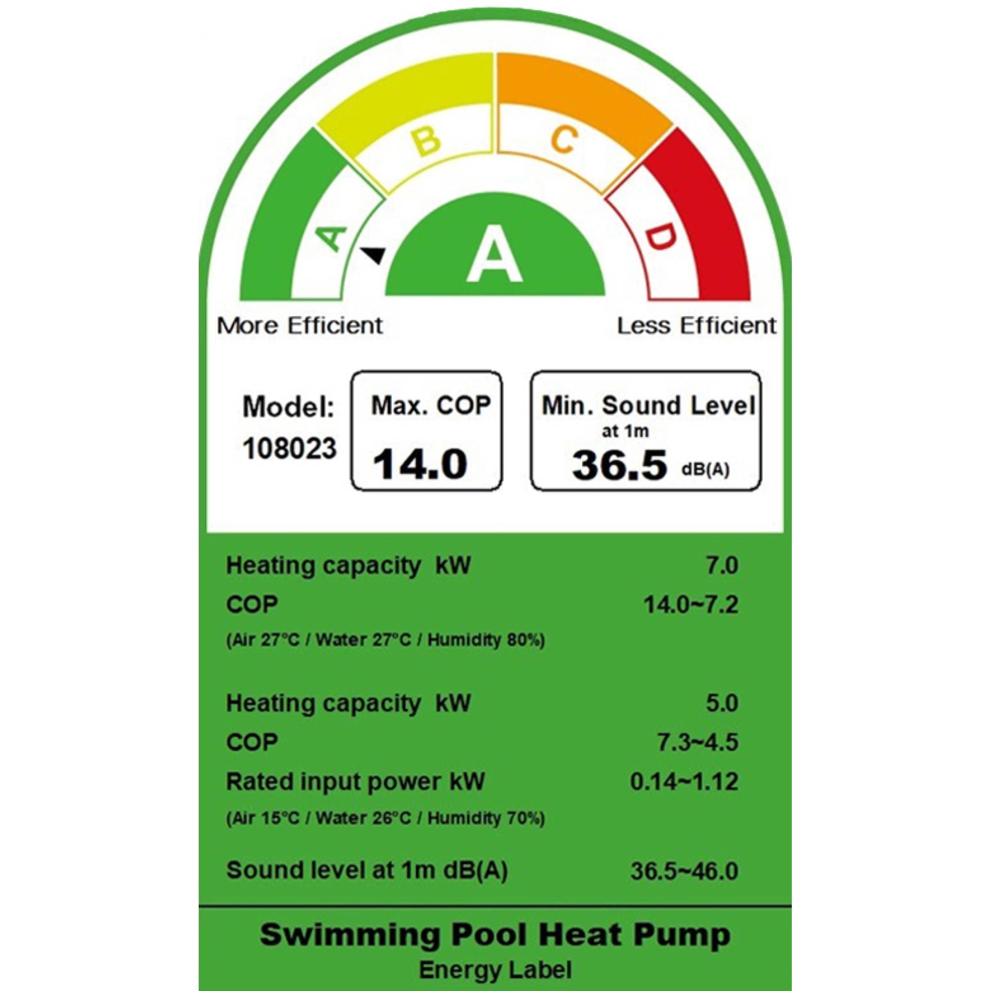 Summer Fun Full-Inverter Pool-Wärmepumpe Style & Silence Poolheizung mit 7 kw / 11 kW / 15 kW Heizleistung | Ganzjährig einsetzbar