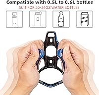 Vista 5 de ROCKBROS Soporte para botella de agua para bicicleta, jaulas ultraligeras para botellas de bicicleta con herramienta de tornillos, portabidón