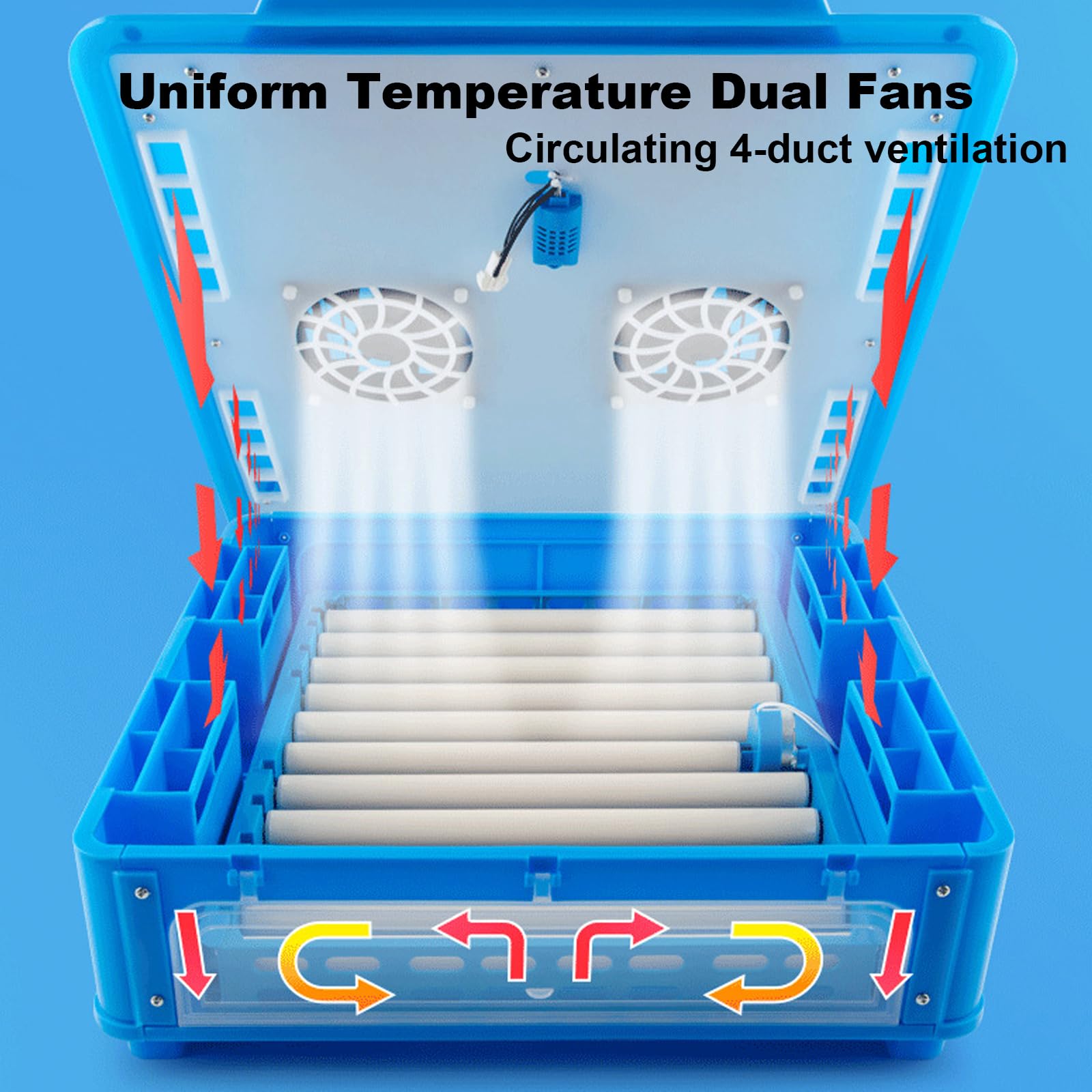 Incubadora automática de aves de corral, incubadora digital de huevos con control de temperatura para incubar pollos, patos y codornices - Capacidad de 9 huevos