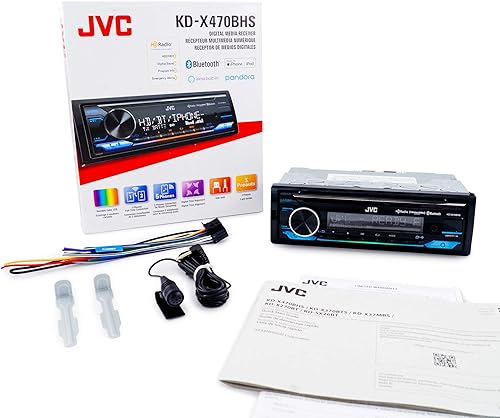 Miniatura 7 de JVC KD-X470BHS - Receptor estéreo Bluetooth para coche con puerto USB, radio HD AMFM, reproductor de MP3, compatible con Tienda Alexa, placa frontal