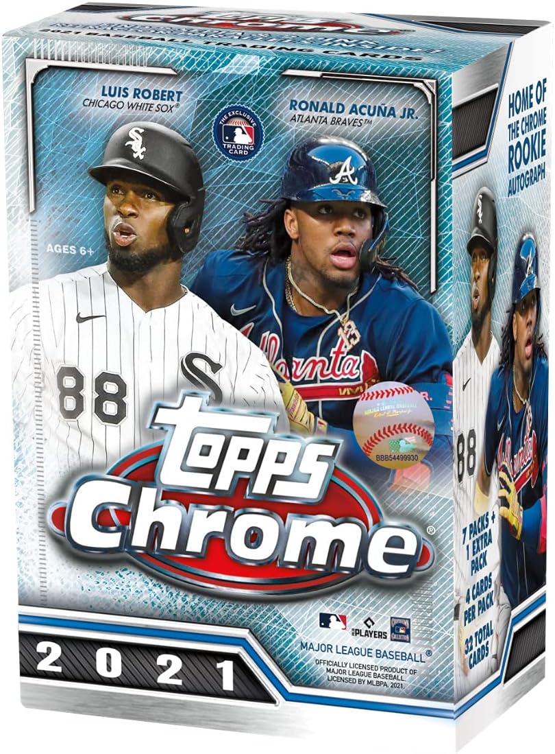 2021 Chrome Baseball Blaster Box, 32 cards per box