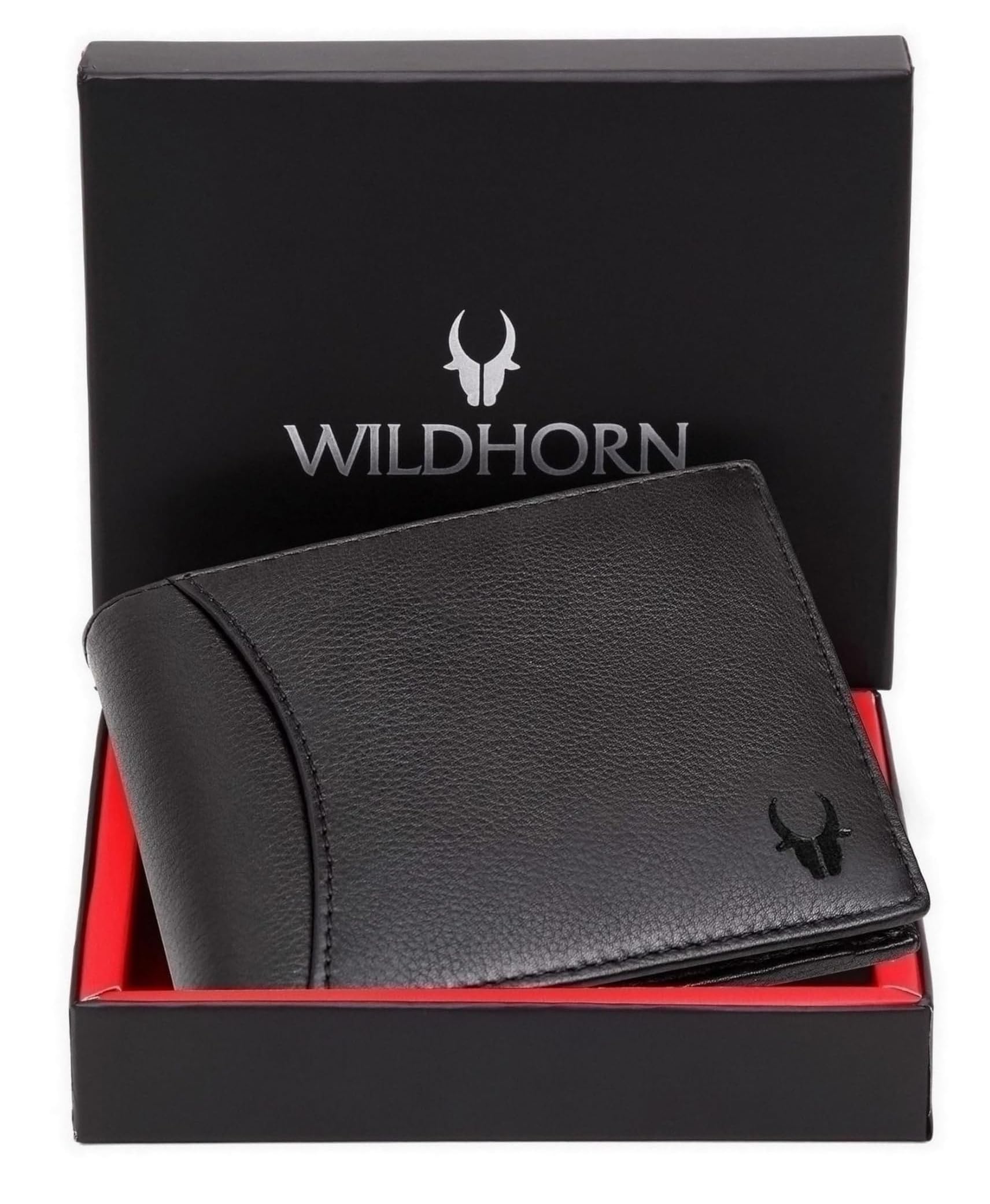 WILDHORN Top Grain Leather Wallet for Men I 9 Card Slots I 2 Currency & 2 Secret Compartments I 1 Zipper & 3 ID Card Slots…