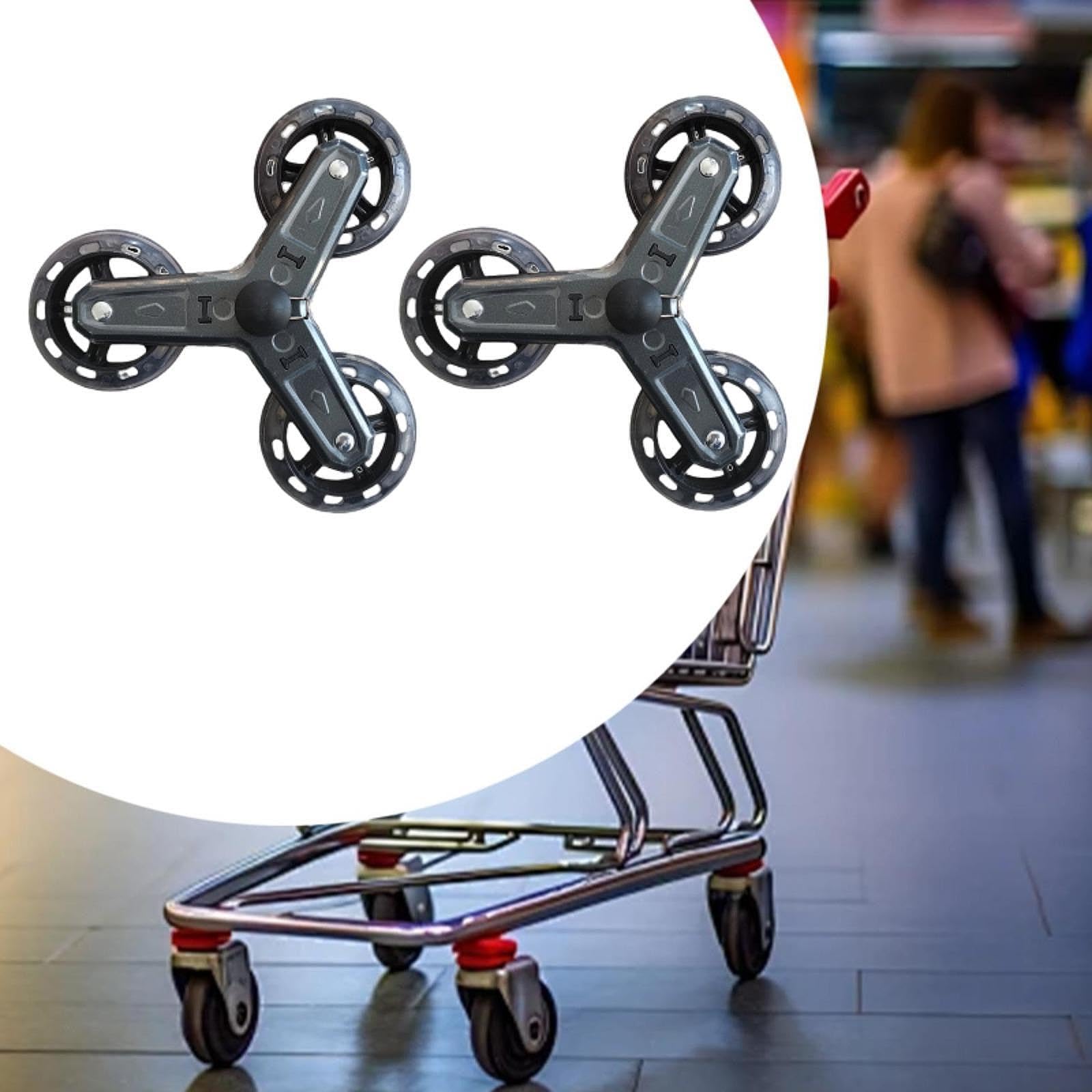 2Pcs Stair Climbing Wheels Stair Climber Car Gadgets Wheel Accessories