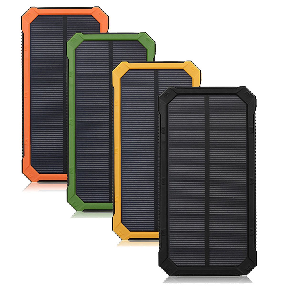 EsportsMJJ 8000mAh avec Câble Adapteur Escalade Fermoir Externe Dual USB Chargeur Solaire Power Bank pour iPhone 7 Xiaomi Samsung-Vert