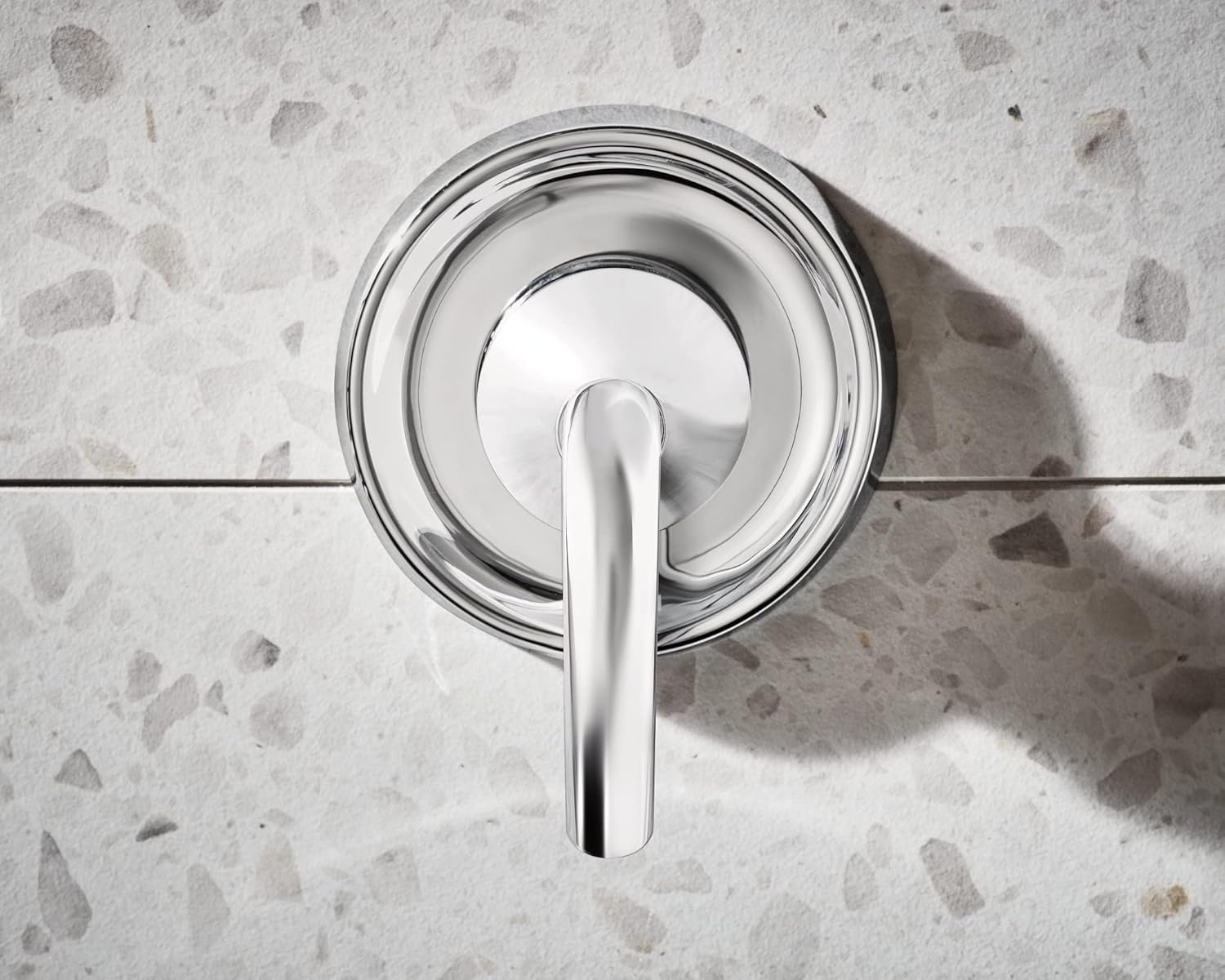 Glyde Chrome Single Handle Wall Mount Tub Filler High Flow Tub Faucet with 10" Spout Reach, WT371