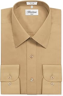 Tan dress shirt mens Clearance
