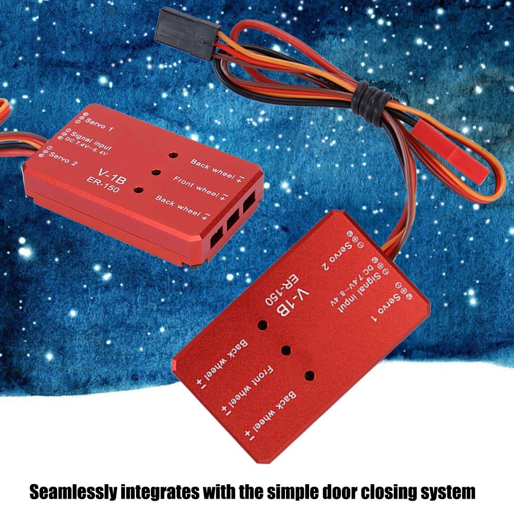 Tren de aterrizaje retráctil, JP Hobby ER-120 Sistema retráctil de aleación eléctrica para accesorio de ala fija RC (controlador (fuente de alimentación 2S))