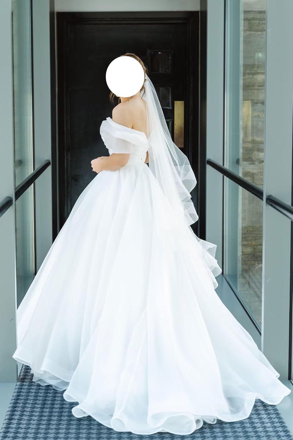 Tulle A Line Wedding Dresses for Bride Off the Shoulder Bridal Gowns for Women PWED01