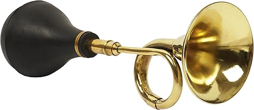 Miniatura 7 de Bocina de Clarín de Latón Vintage Retro Bocina de Payaso de Metal con Bombilla de Aire y Presión para Auto Antiguo - Taxi - Carrito de Golf