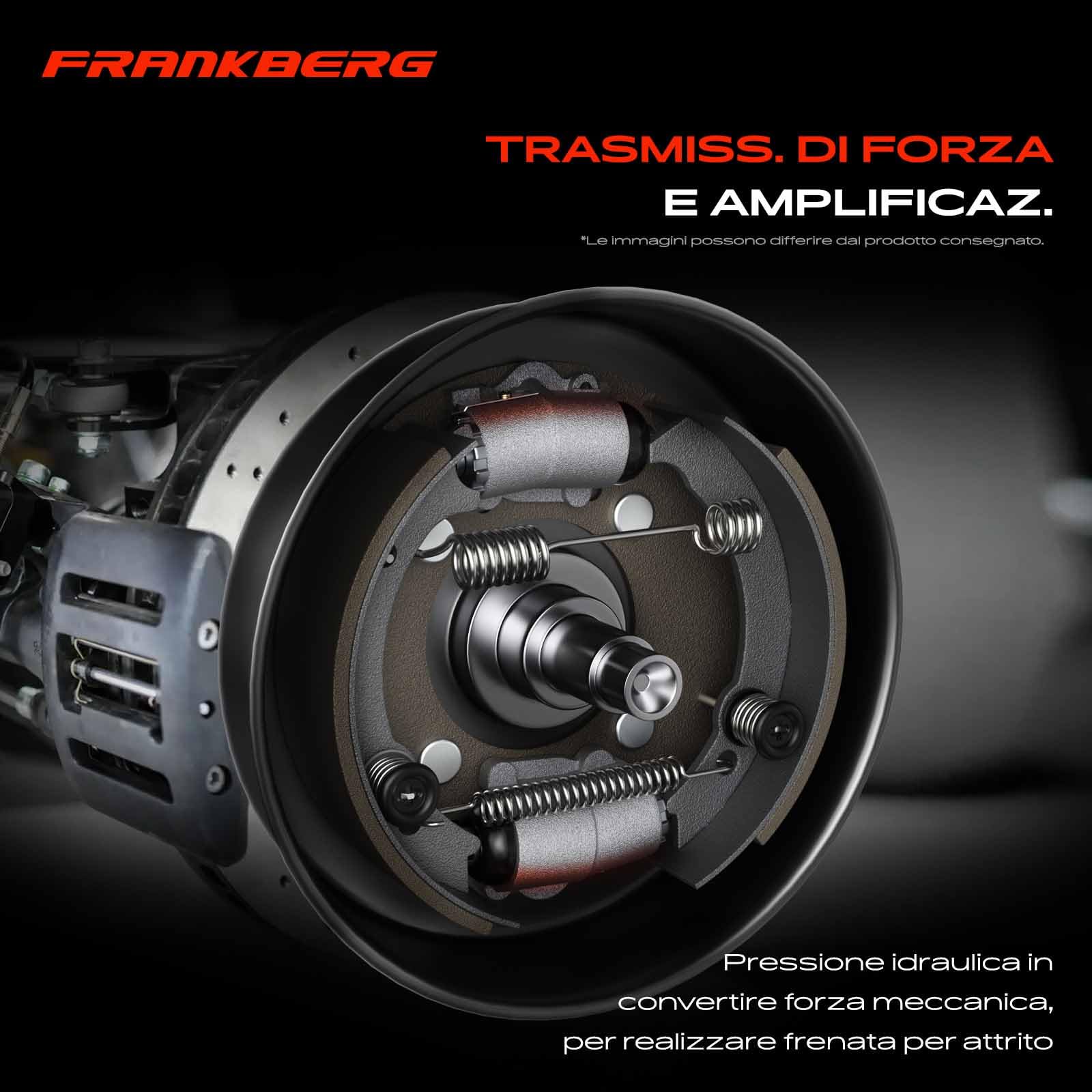 Frankberg 2x Cilindro freno ruota Cilindro freno Posteriore Compatibile con Ducato Bus 230 Jumper Furgone 230L Jumper Bus 230P Ducato Pianale/Telaio 230 Replace# 52925X