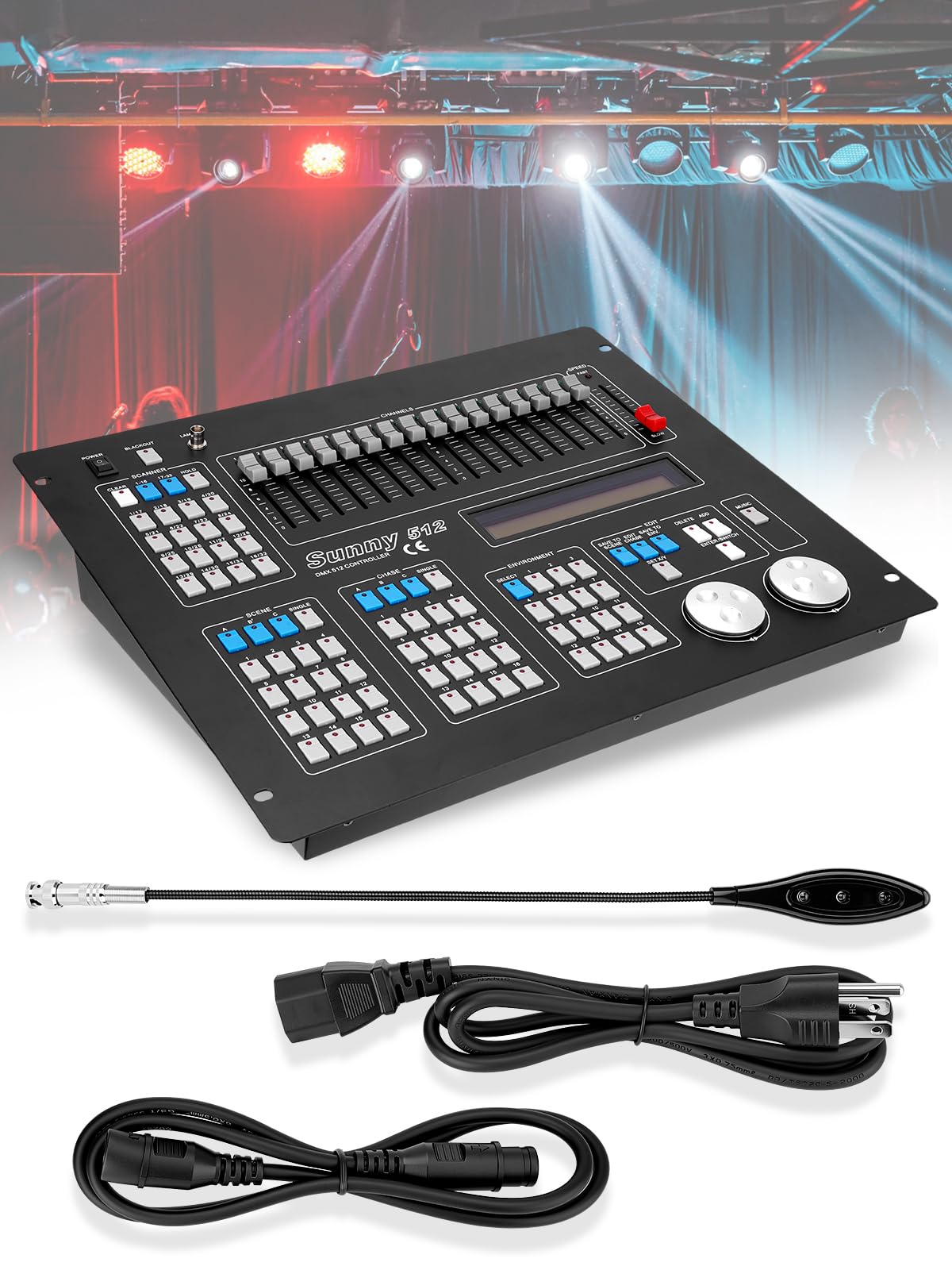 Amazon.com: DMX512 Controller, 512 Channel DMX DJ Light Controller