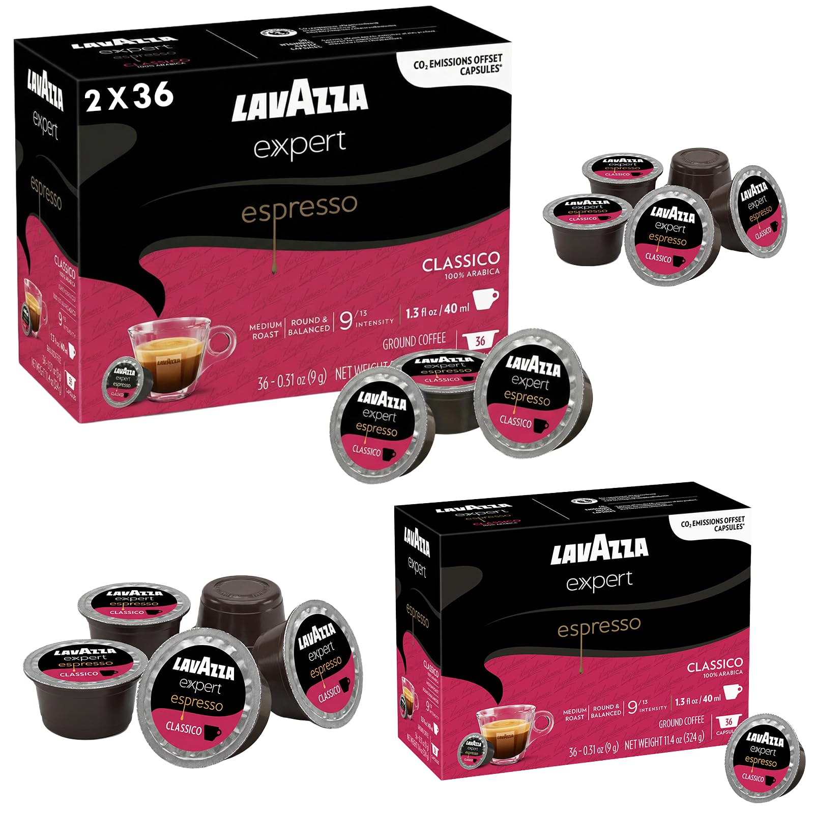 Amazon.com : Lavazza Expert Espresso Classico Capsules – 72 Count