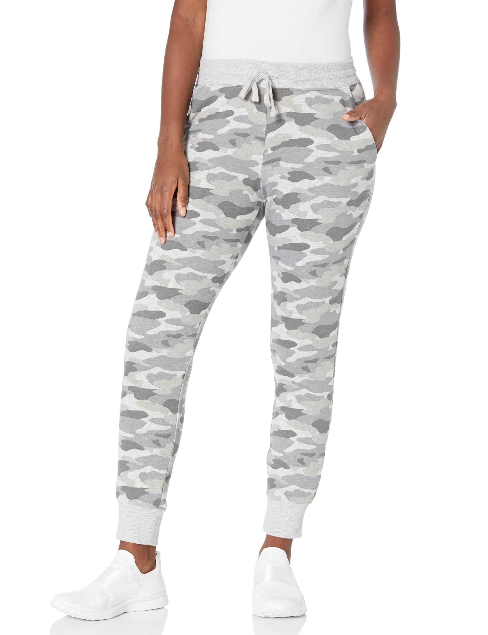 Women's Cotton Fleece Jogger Sweatpants with Drawstring (Available in Plus Size)